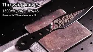 How to engrave on a throwing knives using the ComMarker B4 30w fiber laser