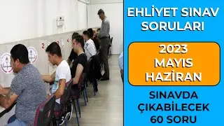 SINAV KAZANDIRAN MAYIS Soruları / Ehliyet Sınavı Hazırlık Soruları / Ehliyet Sınav Soruları 2023