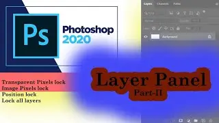 How to Lock Image/object/Layer in Layer Panel Using Photoshop Tutorial in Urdu/Hindi Lec#8 Part-II