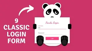 9 Classic Login Form In HTML And CSS With Animation | Web Design
