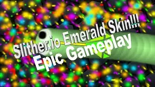 Slither.io - Emerald Skin // Epic Gameplay + Trolling!!!