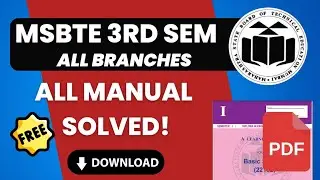 MSBTE 3rd sem all manual answer pdf download