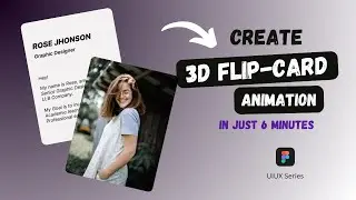 How to Design a Flip Card Animated - Figma Tutorial - UiUx