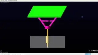 Solar tracker motion study in ADAM