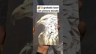 🎨💥 grabado LASER diodo con pintura dorada