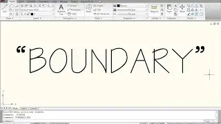 Boundary - AutoCAD Commands