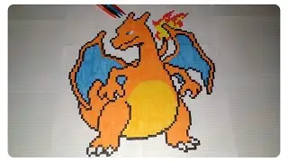 Pixel Art - Tuto - Dracaufeu - #6