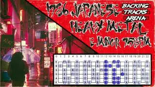 1986 Japanese Heavy Metal Backing Track | E minor 95 BPM
