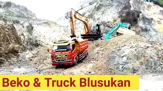Beko Dan Truck, Blusukan Muat Pasir