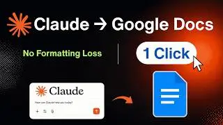 How to Export Claude Chat to Google Docs in 1 Click | Keep Formatting Intact