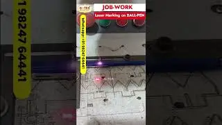 Laser Marking Job Work on Ball - Pen #viral