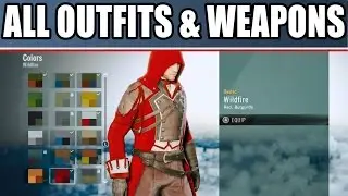 Assassin's Creed Unity ALL OUTFITS WEAPONS, Customization & Map Size Free Roam Gameplay
