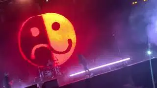 fall out boy at good things but im bad at filming & a storm ends the show three and a half songs in