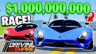 Racing A Developer For $1 BILLION In Driving Empire!