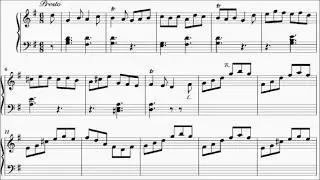 ABRSM Piano 2021-2022 Grade 5 A2 Arne Presto Sonata No.6 Movt 2 Sheet Music