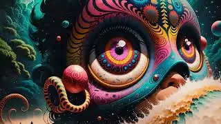 Beyond the Mountains -1 Hour 29 Minute Meditation 4k AI Visuals Trippy Calming