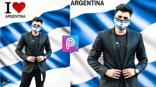 How to make Argentina supporters photo editing tutorial in Picsart | Argentina | Copa America 2021