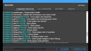 Roblox Level 7 Hack/Exploit Bytec0de! (Fencing reach, changestat, 100+ commands)