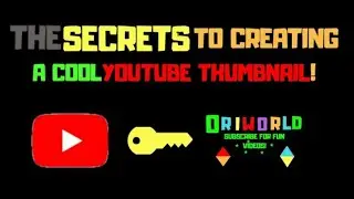 The *SECRETS* to creating a *COOL* YouTube Thumbnail
