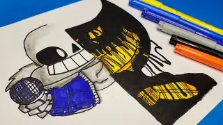Drawing Indie Cross V1 |Nightmare Mod (Sans, Bendy Cuphead) Indie cross |Friday Night Funkin' FNF