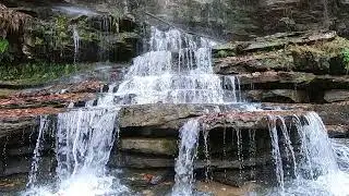 Small waterfall at Rock Island State Park