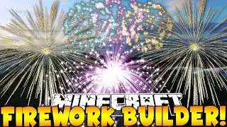 Minecraft Plugin: FIREWORK BUILDER! (GUI, Name In Fireworks, Halo)