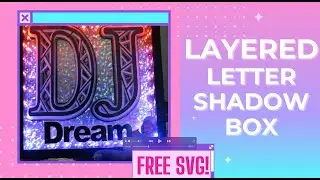 Circuit Design Space | Layered Letter SVG cut file | Shadow Box