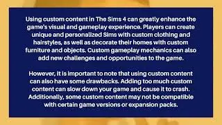 Create Your Dream Sims World with The Sims 4 Custom Content
