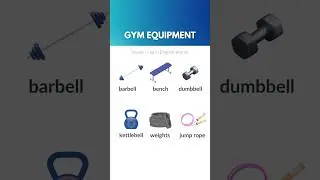 Gym Equipment in English - Learn English Vocabulary