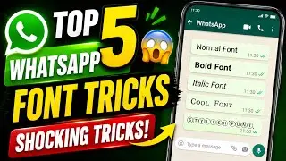 Whatsapp font style kaise change kare | whatsapp font style trick | WhatsApp New Font trick 
