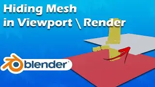 Hiding Object in Viewport/Render  | Blender 3D