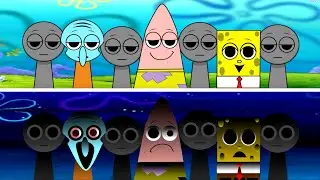 Incredibox - Sprunki But Everyone Is SpongeBob | Day VS Night | Sprunki Mods