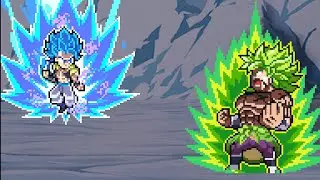 Gogeta SSB Vs Broly FP Sprite Animation Stick Nodes.
