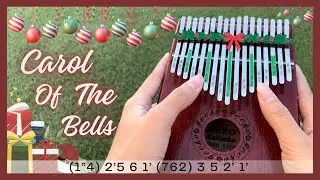 [CC-TABS] Carol of the Bells - Mykola Leontovych | TUTORIAL kalimba cover 17 keys