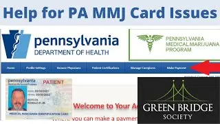 Help Video for PA MMJ Card Lockout