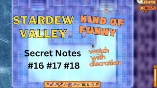 Stardew Valley All 3 dig spots secret notes #16 #17 #18