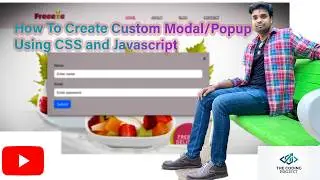 How To Create Custom Modal/Popup Using CSS and JavaScript in web development| Website Development