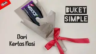 Buket Snack Simple dari Kertas Nasi | Sangat Mudah Cocok untuk Pemula