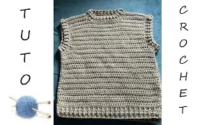 TUTO CROCHET Comment faire un débardeur taille S à L