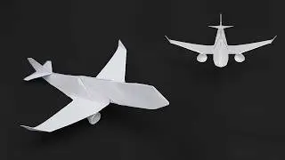 Origami: Realistic Paper Airplane - How to Fold