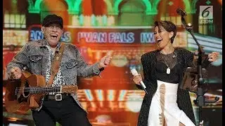 Duet Iwan fals Feat Agnez Mo , konser HUT indosiar ke 24