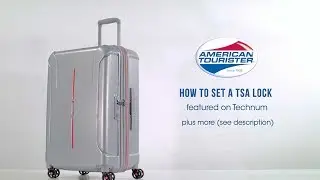 American Tourister Technum - How to set the TSA lock code
