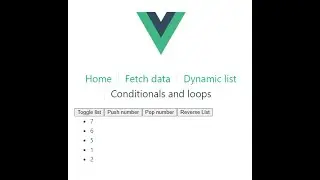 Condicionals and loops   vue 3