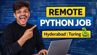 🚨 Remote Python Developer Job in Hyderabad | Work from Home Python Role 💻🐍 | Sadu Vamsi