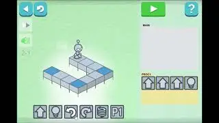 Hour of Code: Lightbot - Level 2-1 Full Tutorial
