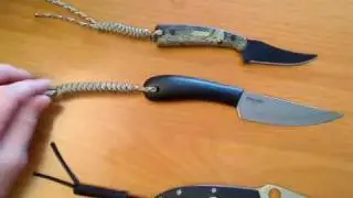 I learned how to make knife lanyards today