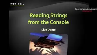 C# Lecture 3 - Console Input / Output