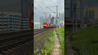 Ласточка Минск-Москва спешит на пожар #эс1п #железнаядорога #россия #поезда  #russianrailways #минск