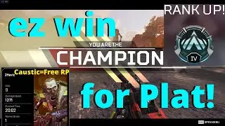 The PERFECT Game to Hit PLATINUM in Apex Legends Season 5!