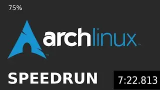 Arch Linux Install Speedrun (75%) with Desktop Environment
